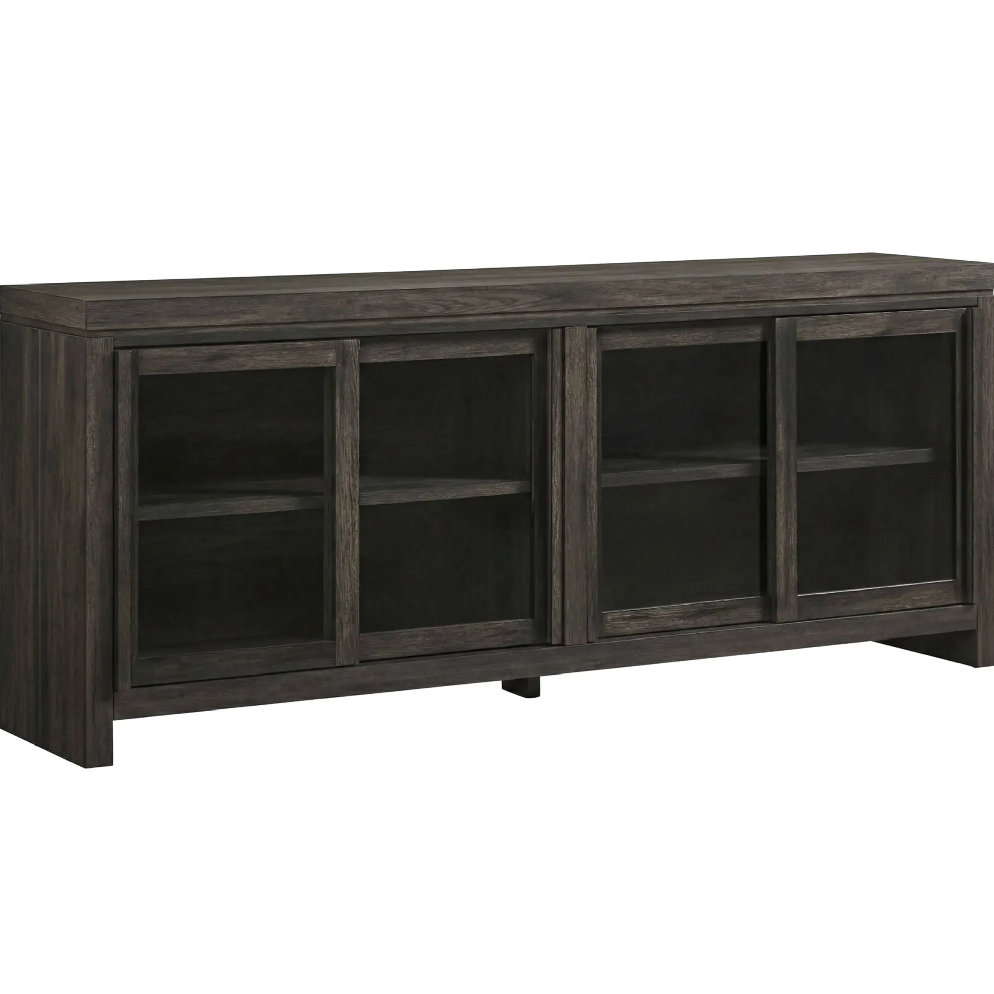 Booker Modern Glass Door TV Stand Sideboard