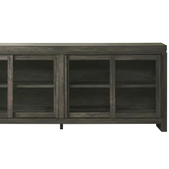 Booker Modern Glass Door TV Stand Sideboard