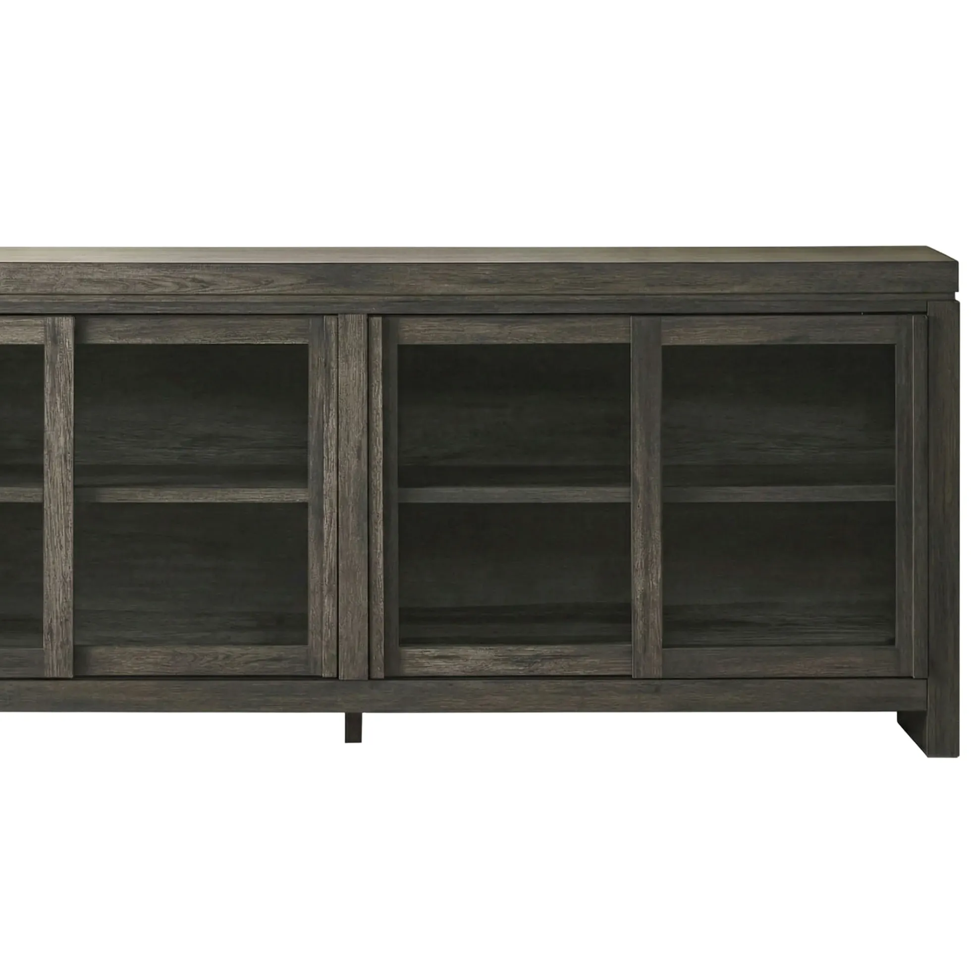 Booker Modern Glass Door TV Stand Sideboard