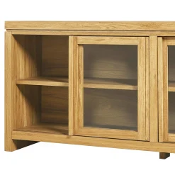 Booker Modern Glass Door TV Stand Sideboard