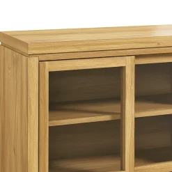 Booker Modern Glass Door TV Stand Sideboard