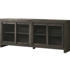 Booker Modern Glass Door TV Stand Sideboard
