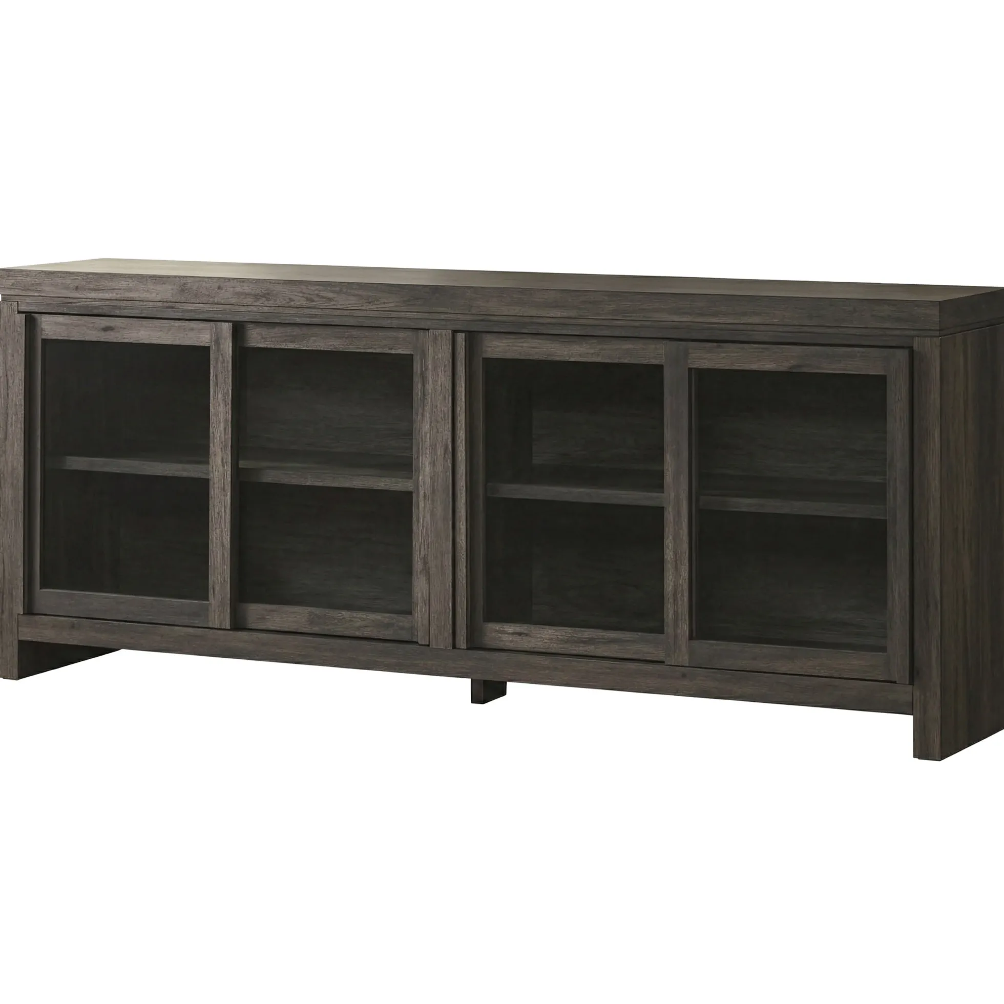 Booker Modern Glass Door TV Stand Sideboard