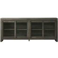 Booker Modern Glass Door TV Stand Sideboard