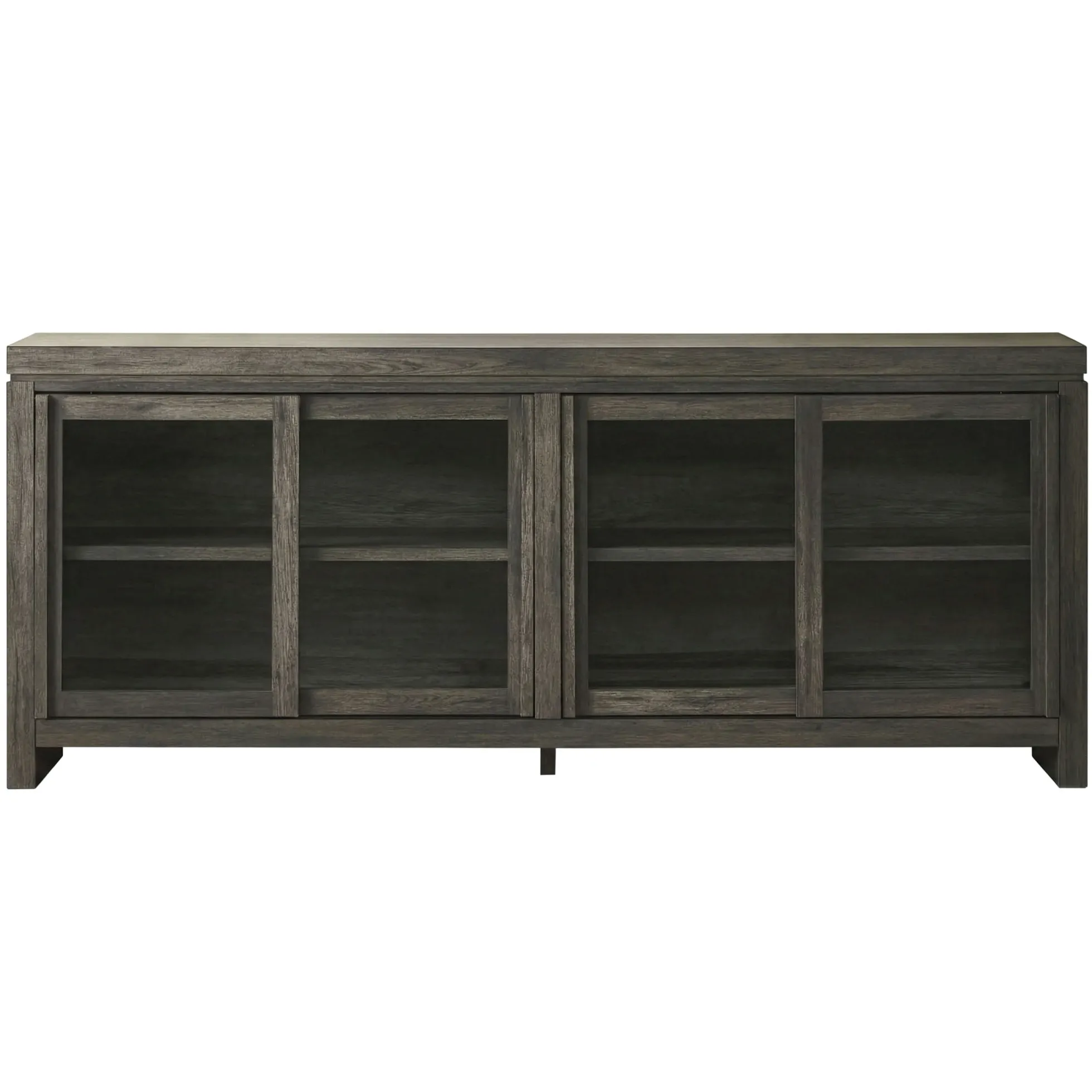 Booker Modern Glass Door TV Stand Sideboard