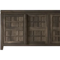 Booker Modern Windowpane TV Stand Sideboard with Storage