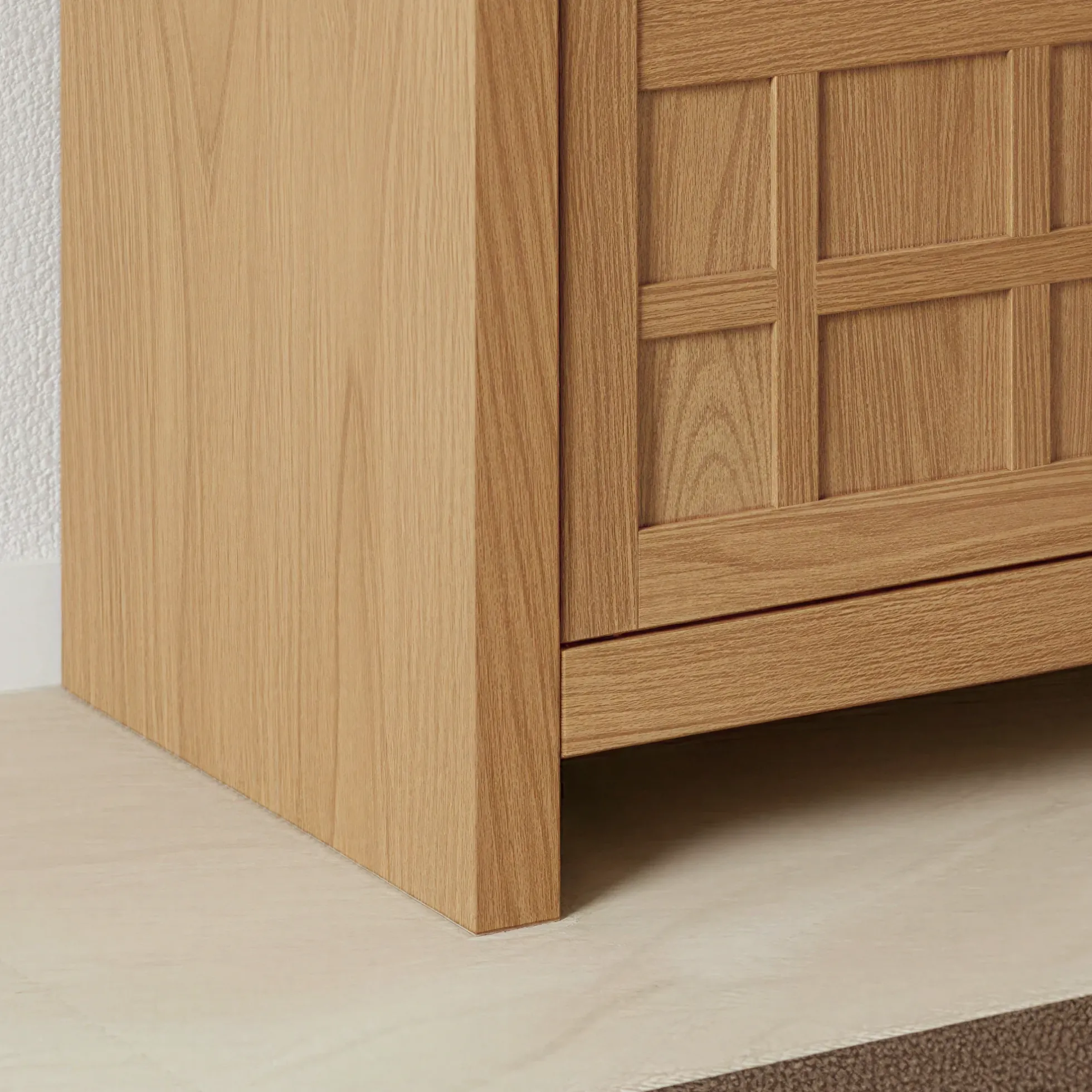 Booker Modern Windowpane TV Stand Sideboard with Storage