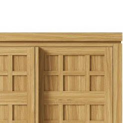 Booker Modern Windowpane TV Stand Sideboard with Storage