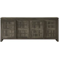 Booker Modern Windowpane TV Stand Sideboard with Storage