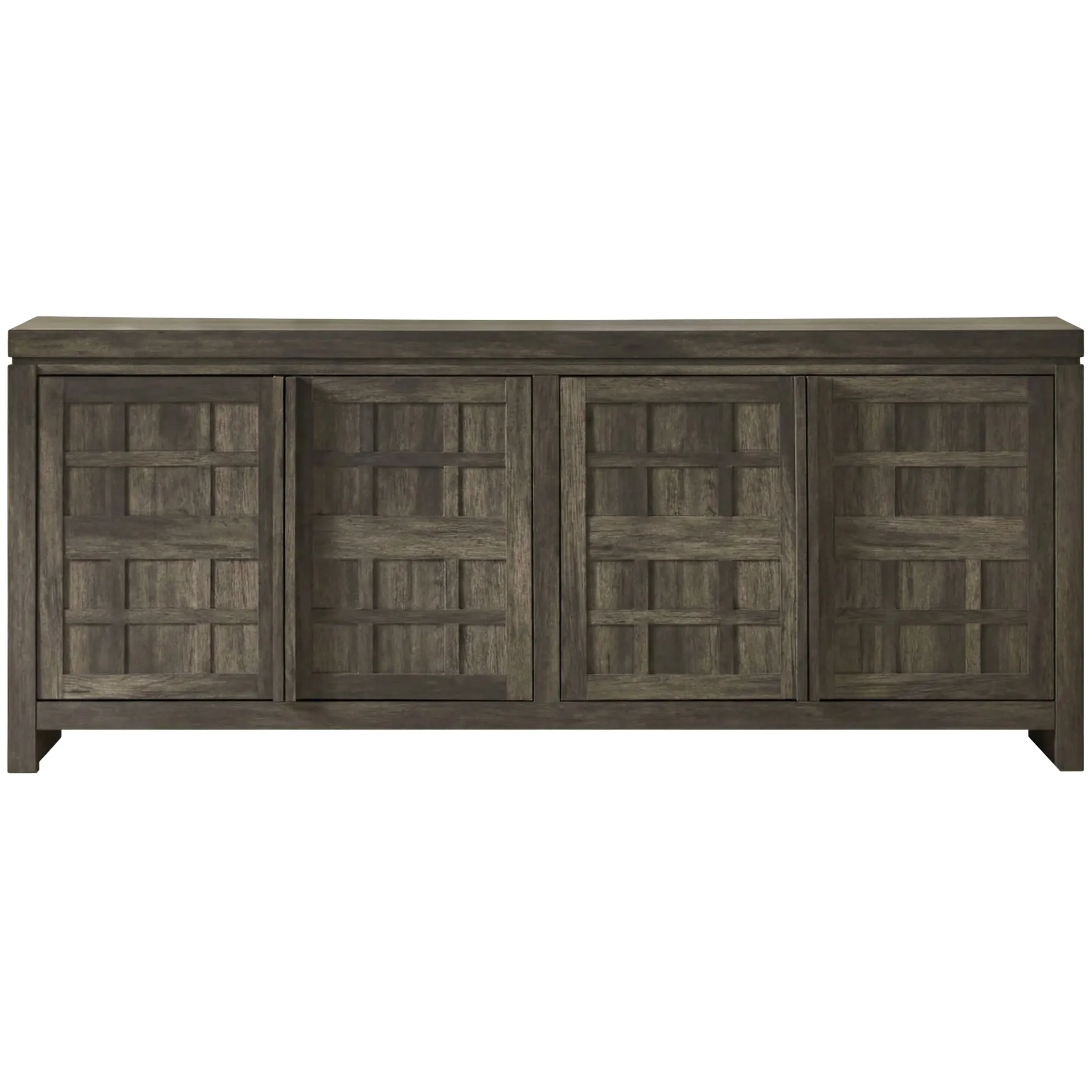 Booker Modern Windowpane TV Stand Sideboard with Storage