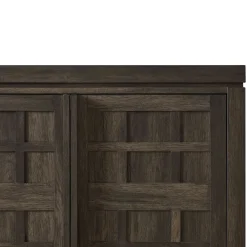 Booker Modern Windowpane TV Stand Sideboard with Storage