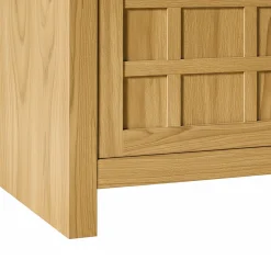Booker Modern Windowpane TV Stand Sideboard with Storage