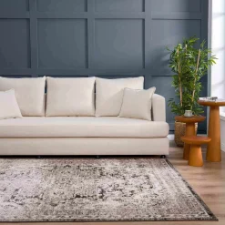 Boutique Rugs - Albie Charcoal & Beige Area Rug - Clearance