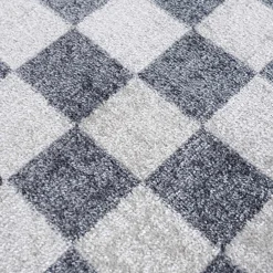 Boutique Rugs - Alie Gray Checkered Washable Area Rug