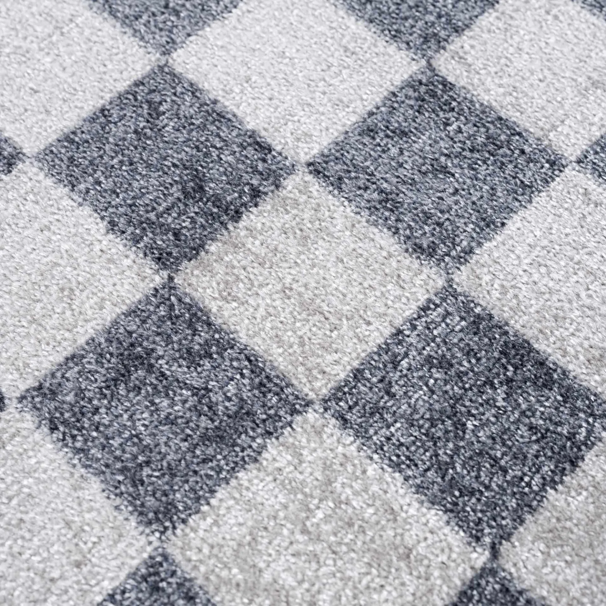 Boutique Rugs - Alie Gray Checkered Washable Area Rug
