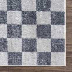 Boutique Rugs - Alie Gray Checkered Washable Area Rug