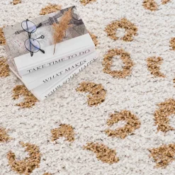 Boutique Rugs - Altin Leopard Print White Area Rug