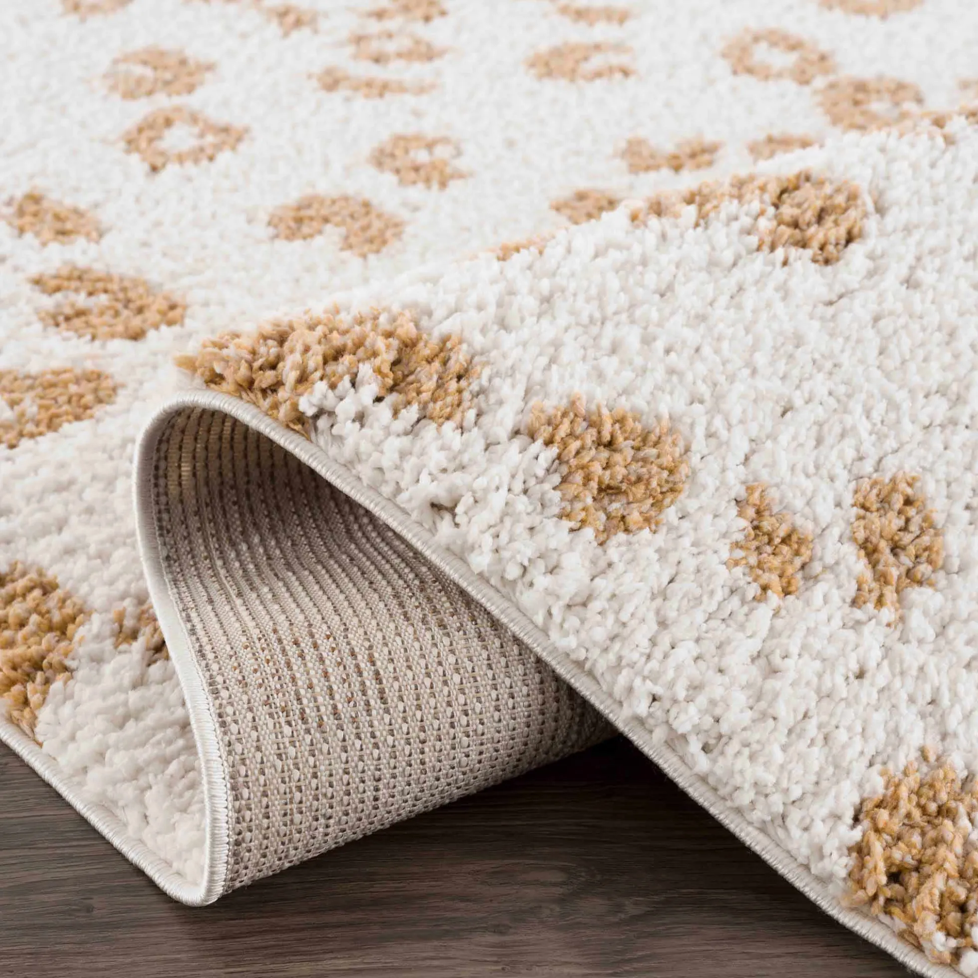 Boutique Rugs - Altin Leopard Print White Area Rug