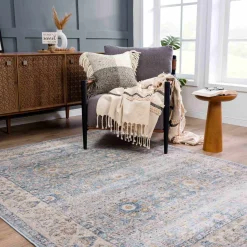 Boutique Rugs - Anana Silver Blue & Beige Area Rug