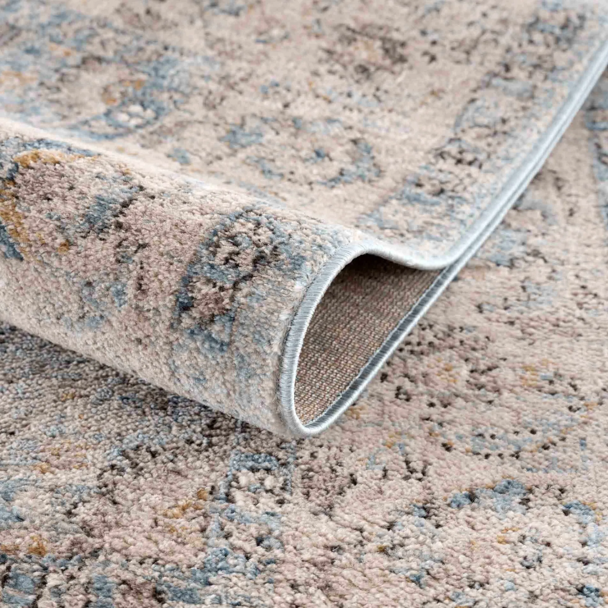 Boutique Rugs - Anana Silver Blue & Beige Area Rug