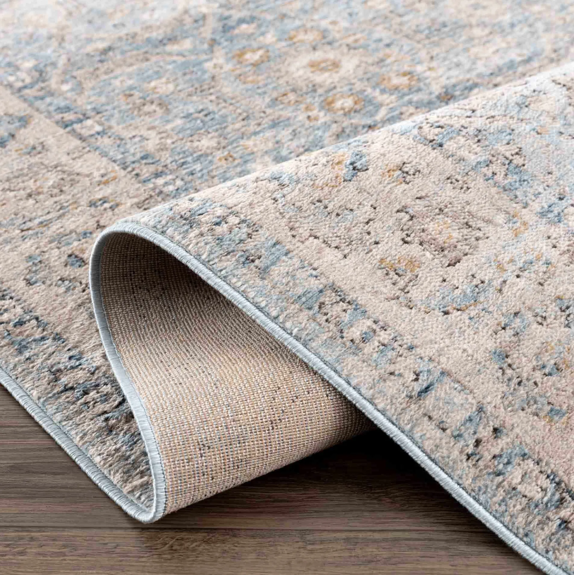 Boutique Rugs - Anana Silver Blue & Beige Area Rug