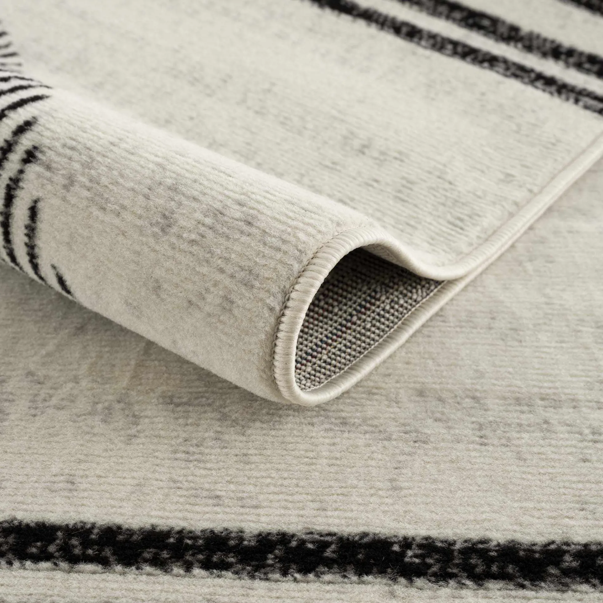 Boutique Rugs - Angus Black&White Geometric Area Rug