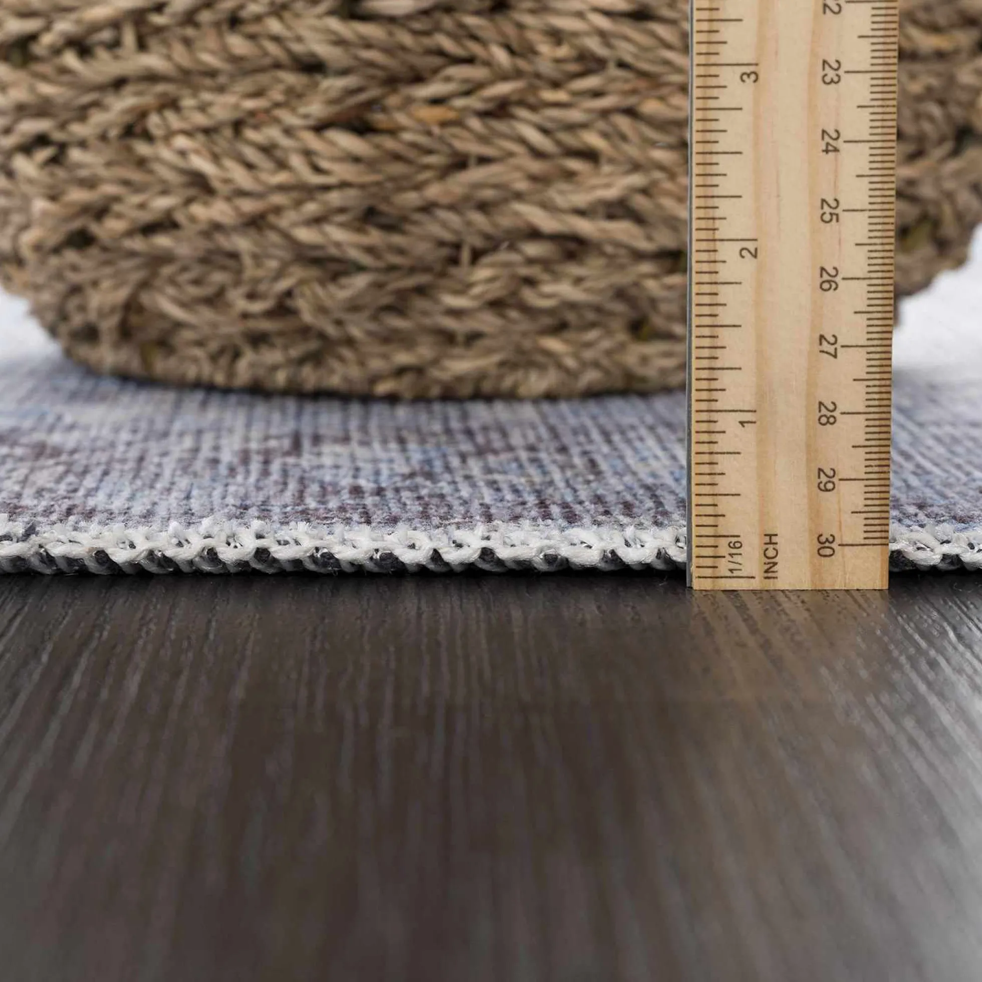 Boutique Rugs - Aqua Rosman Washable Runner & Area Rug