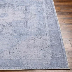 Boutique Rugs - Aqua Rosman Washable Runner & Area Rug