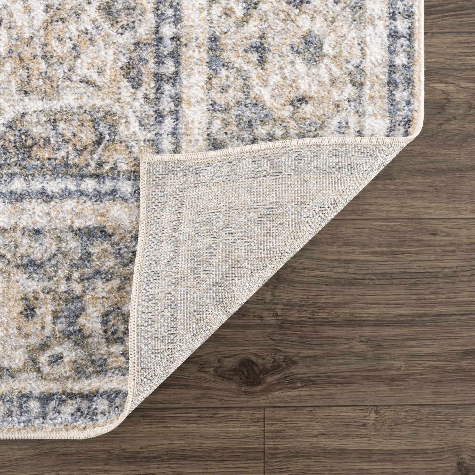 Boutique Rugs - Arias Cream & Blue Washable Area Rug