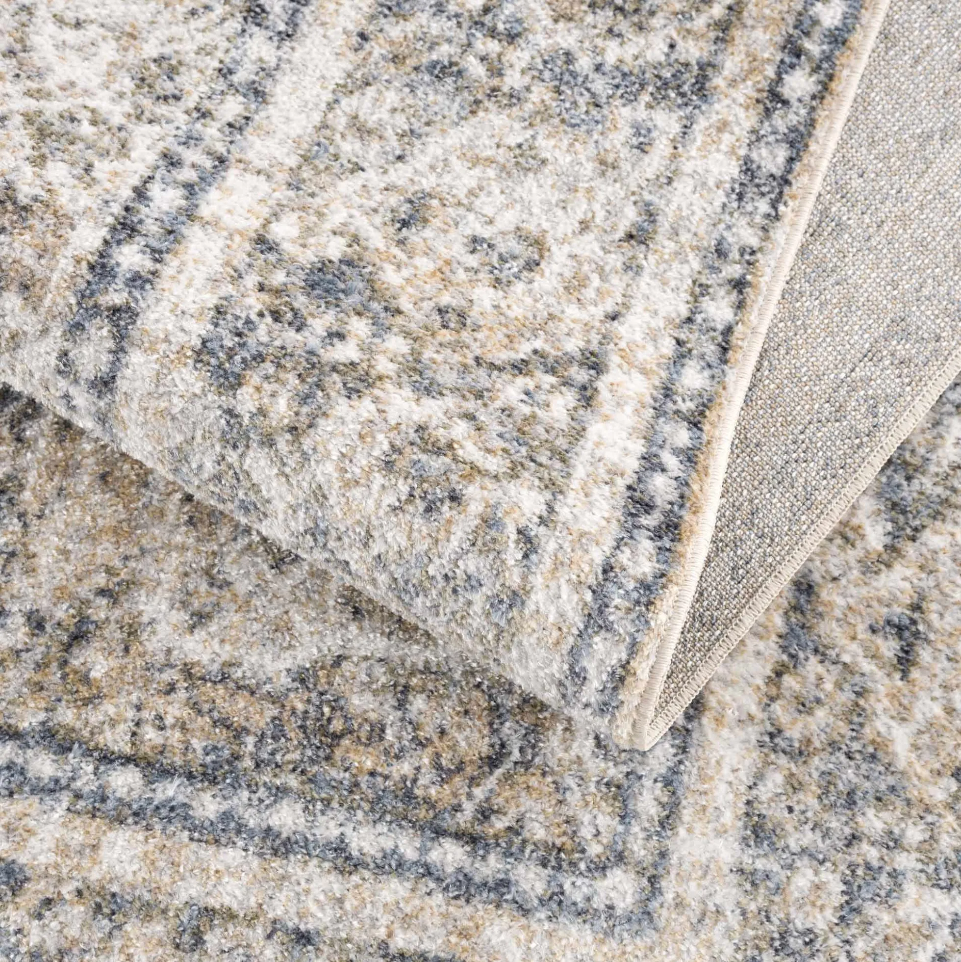 Boutique Rugs - Arias Cream & Blue Washable Area Rug