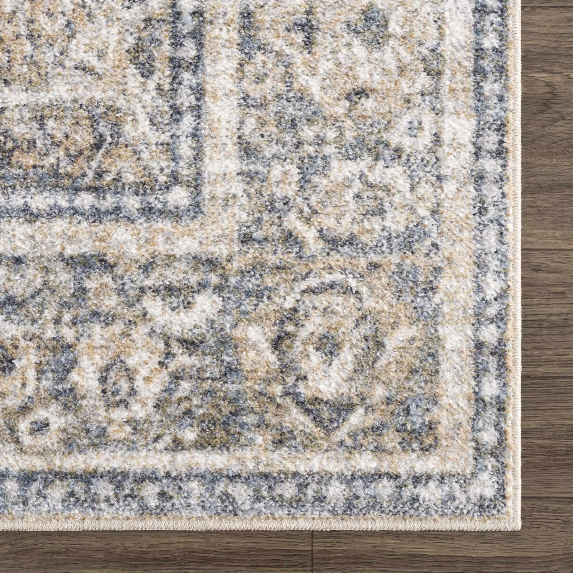 Boutique Rugs - Arias Cream & Blue Washable Area Rug