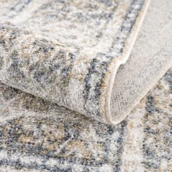 Boutique Rugs - Arias Cream & Blue Washable Area Rug