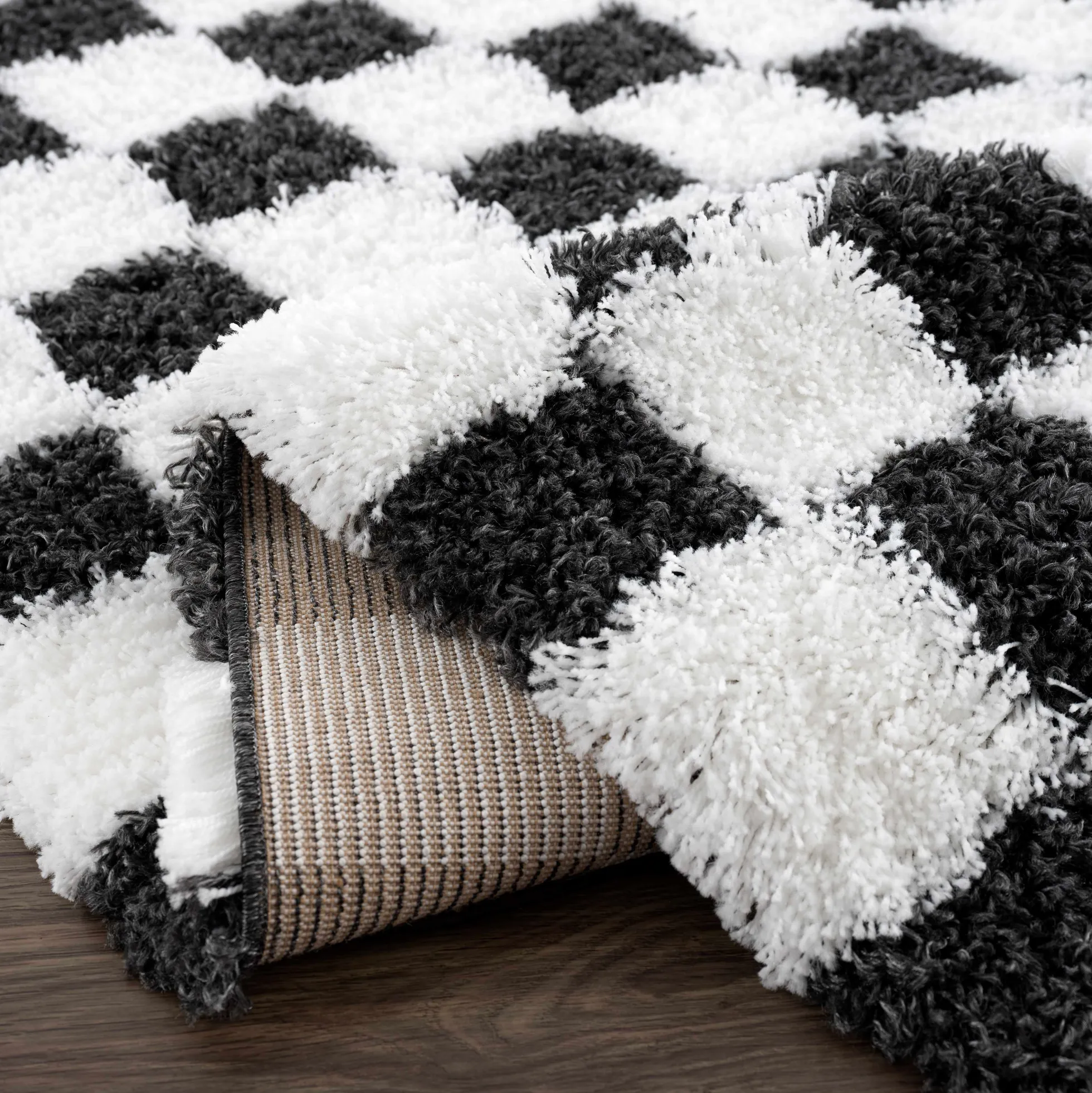 Boutique Rugs - Atira Black & White Checkered Area Rug