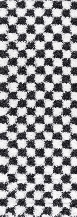 Boutique Rugs - Atira Black & White Checkered Area Rug