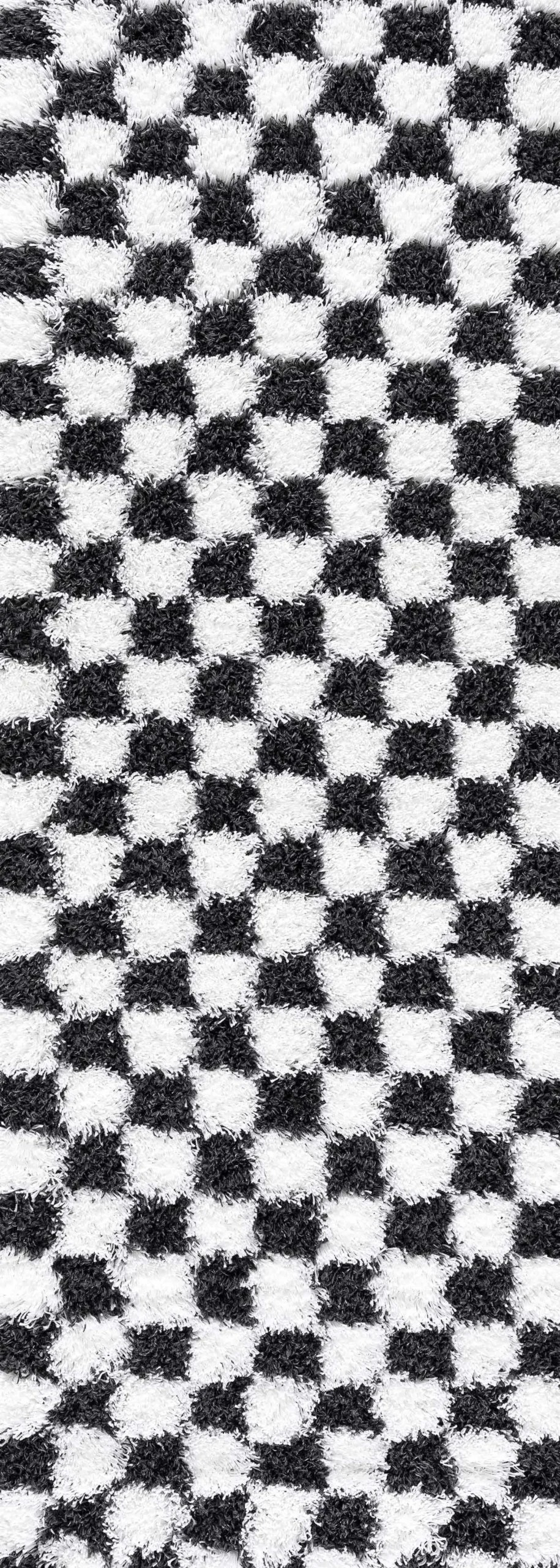 Boutique Rugs - Atira Black & White Checkered Area Rug
