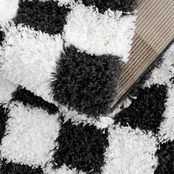 Boutique Rugs - Atira Black & White Checkered Area Rug