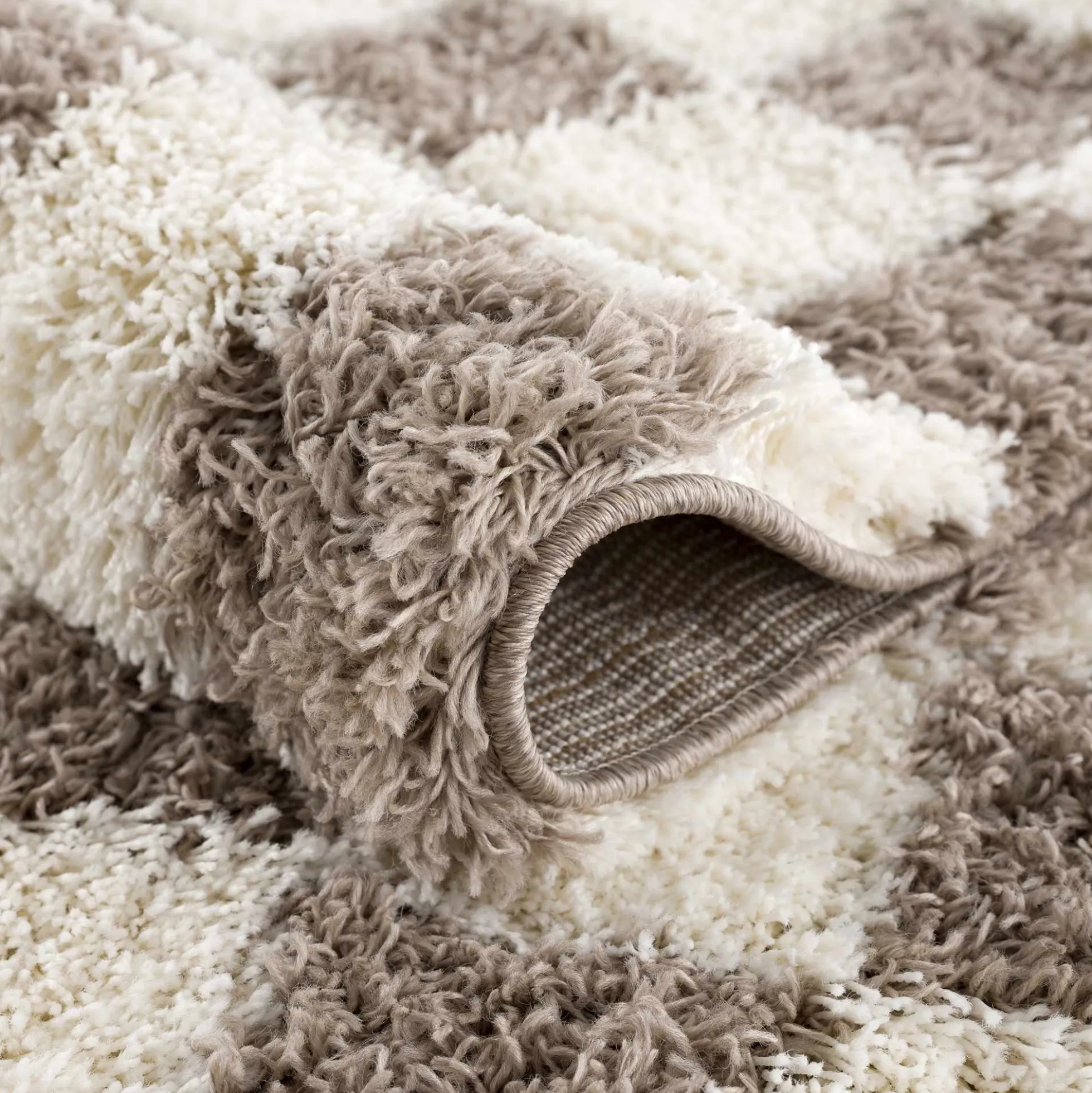 Boutique Rugs - Atira Brown Checkered Area Rug