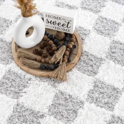 Boutique Rugs - Atira Gray Checkered Area Rug