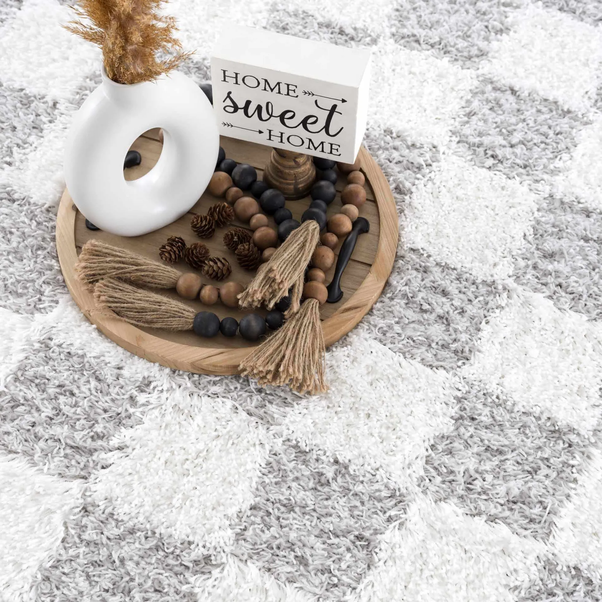 Boutique Rugs - Atira Gray Checkered Area Rug