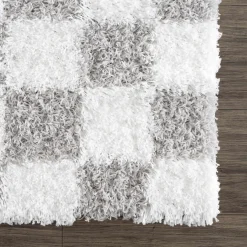 Boutique Rugs - Atira Gray Checkered Area Rug