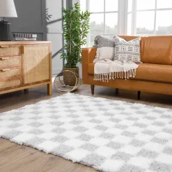 Boutique Rugs - Atira Gray Checkered Area Rug
