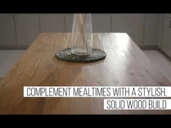 Brennan Solid Wood Trestle Dining Table