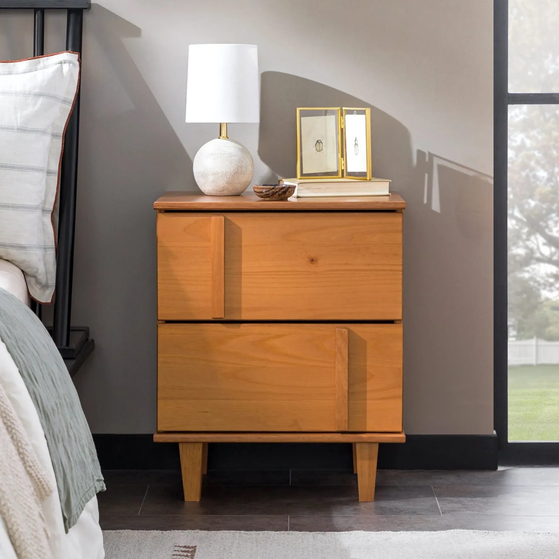 Bronx Modern Solid Wood Nightstand