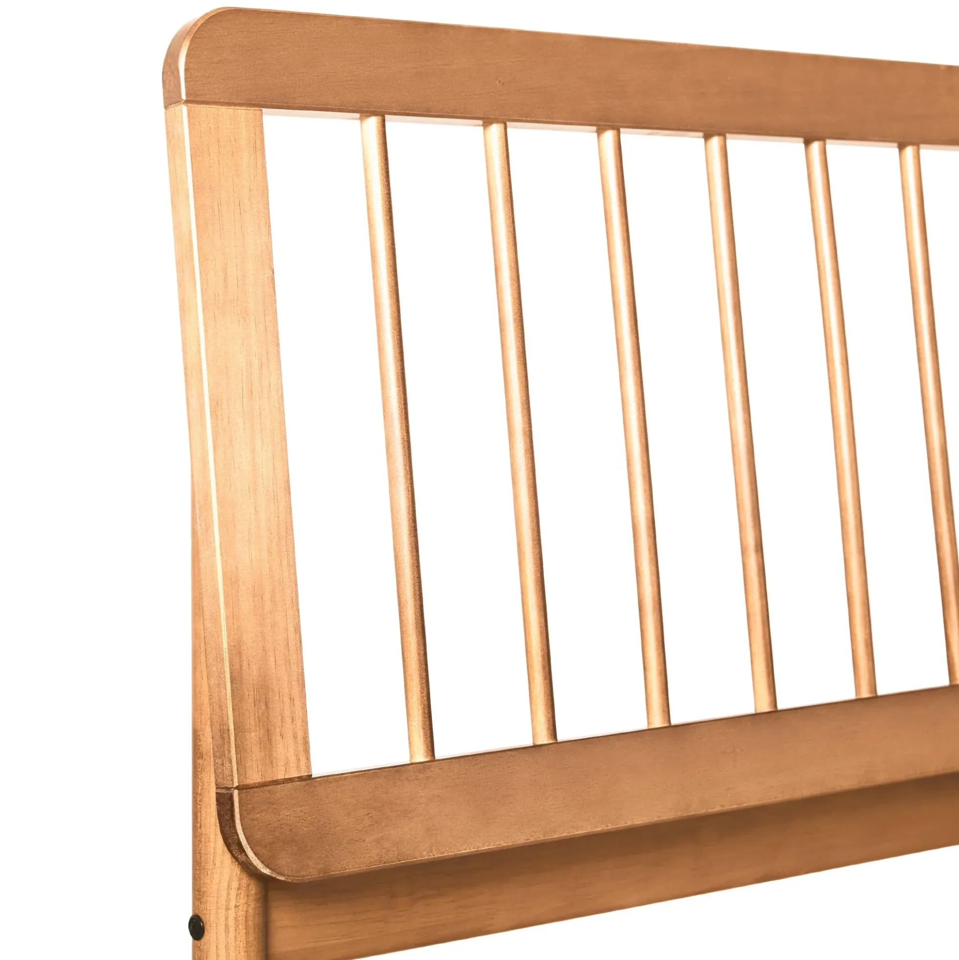 Cama Mid-Century Modern Solid Wood Spindle Bedframe