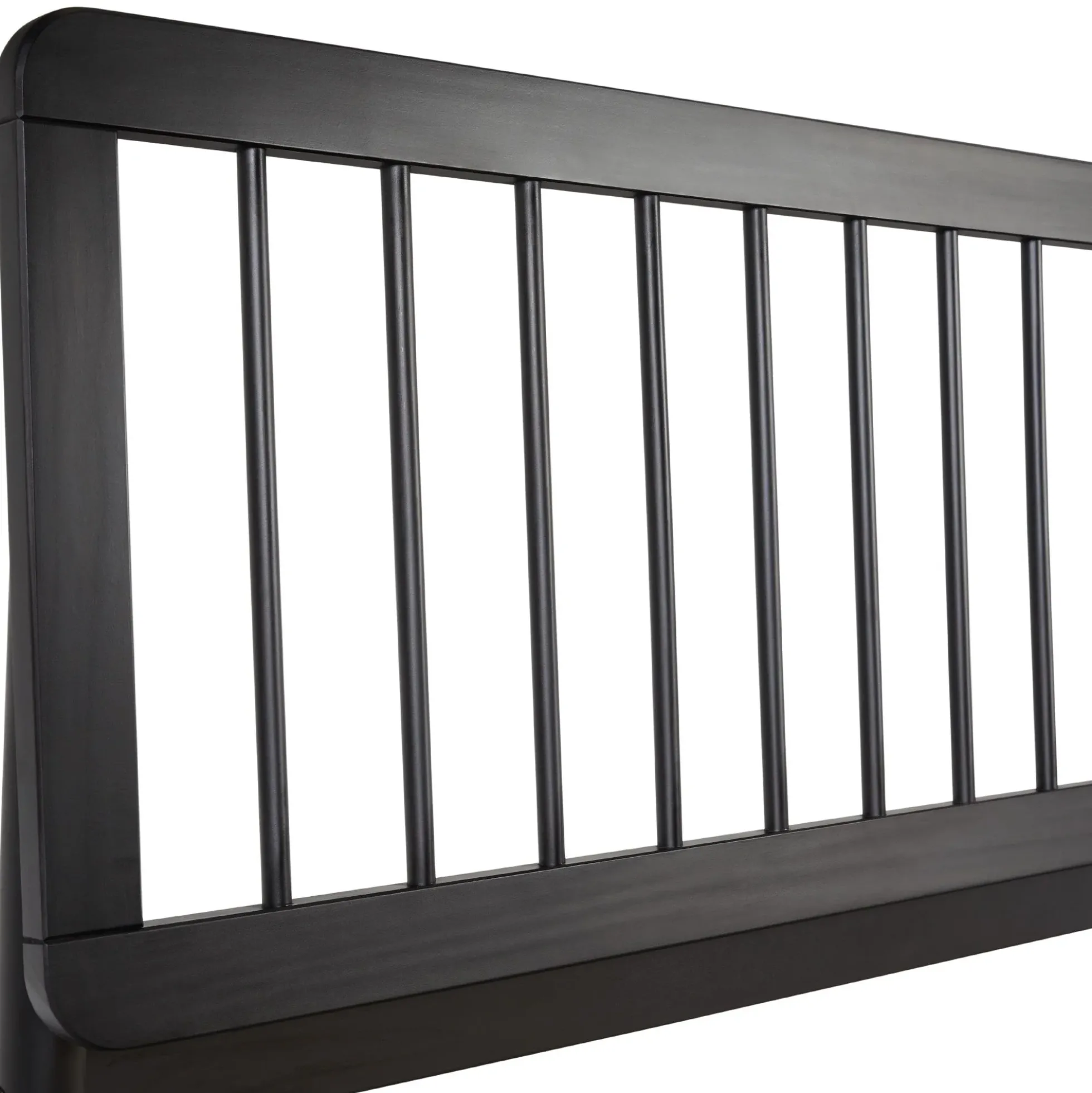 Cama Mid-Century Modern Solid Wood Spindle Bedframe