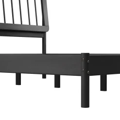 Cama Mid-Century Modern Solid Wood Spindle Bedframe