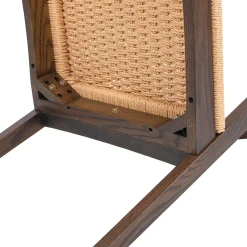 Capri Woven Seat Oak Wood Dining Chair