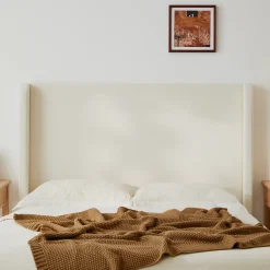Carmen 52.3' Upholstered Wingback King Bedframe