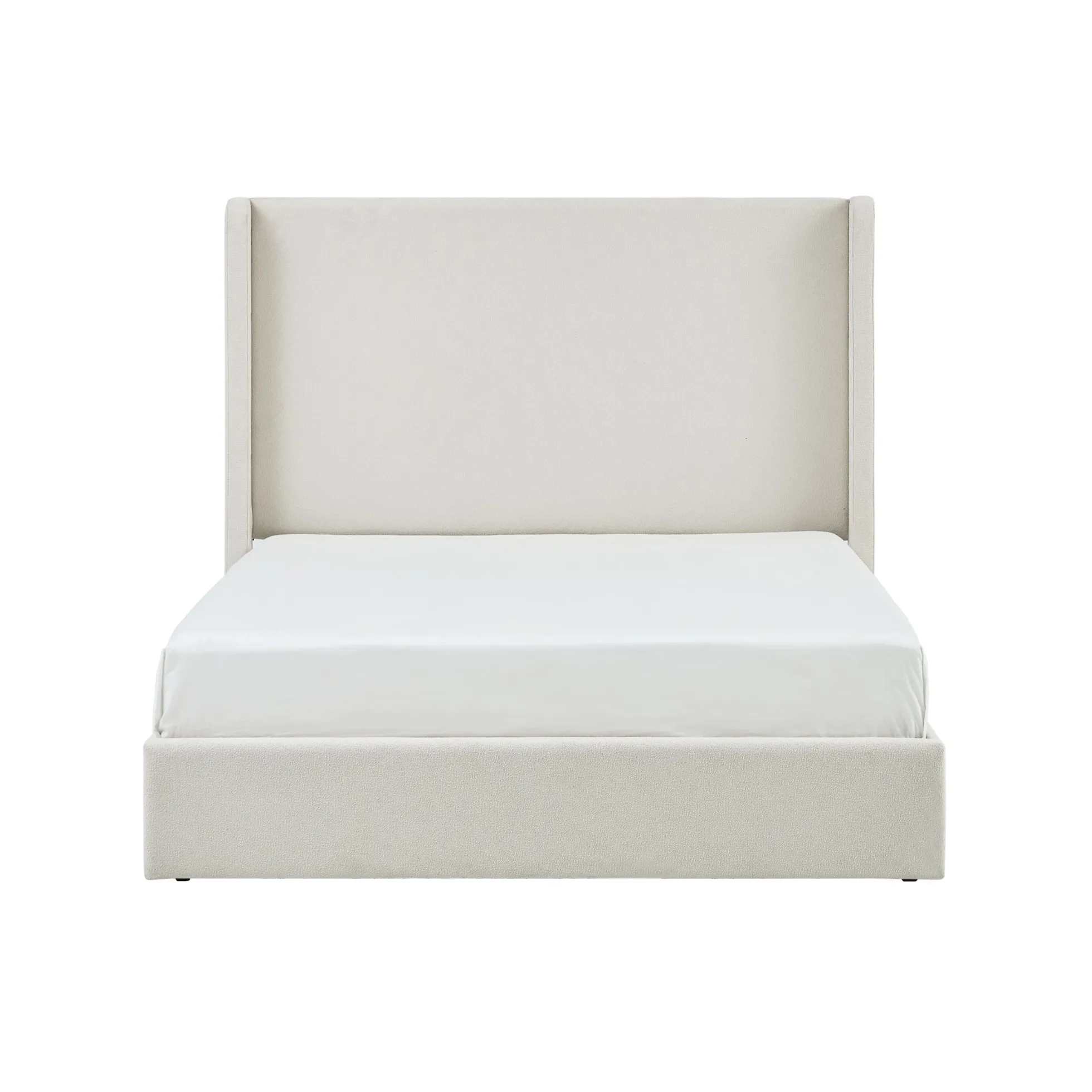 Carmen 52.3' Upholstered Wingback King Bedframe