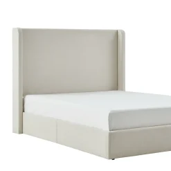 Carmen 52.3' Upholstered Wingback King Bedframe